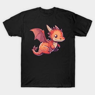 Red kawaii dragon T-Shirt